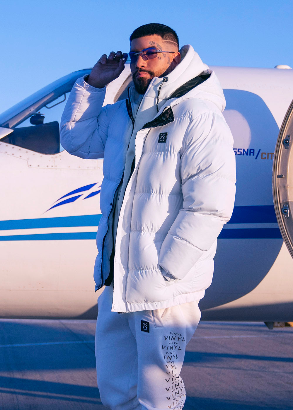 VINYL PUFFER JACKET WHITE - VINYL PUFFER JACKET