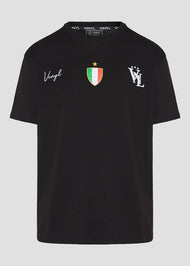 Vinyl T-shirt with white print cotton regular fit - golden aura t-shirt - limited edition