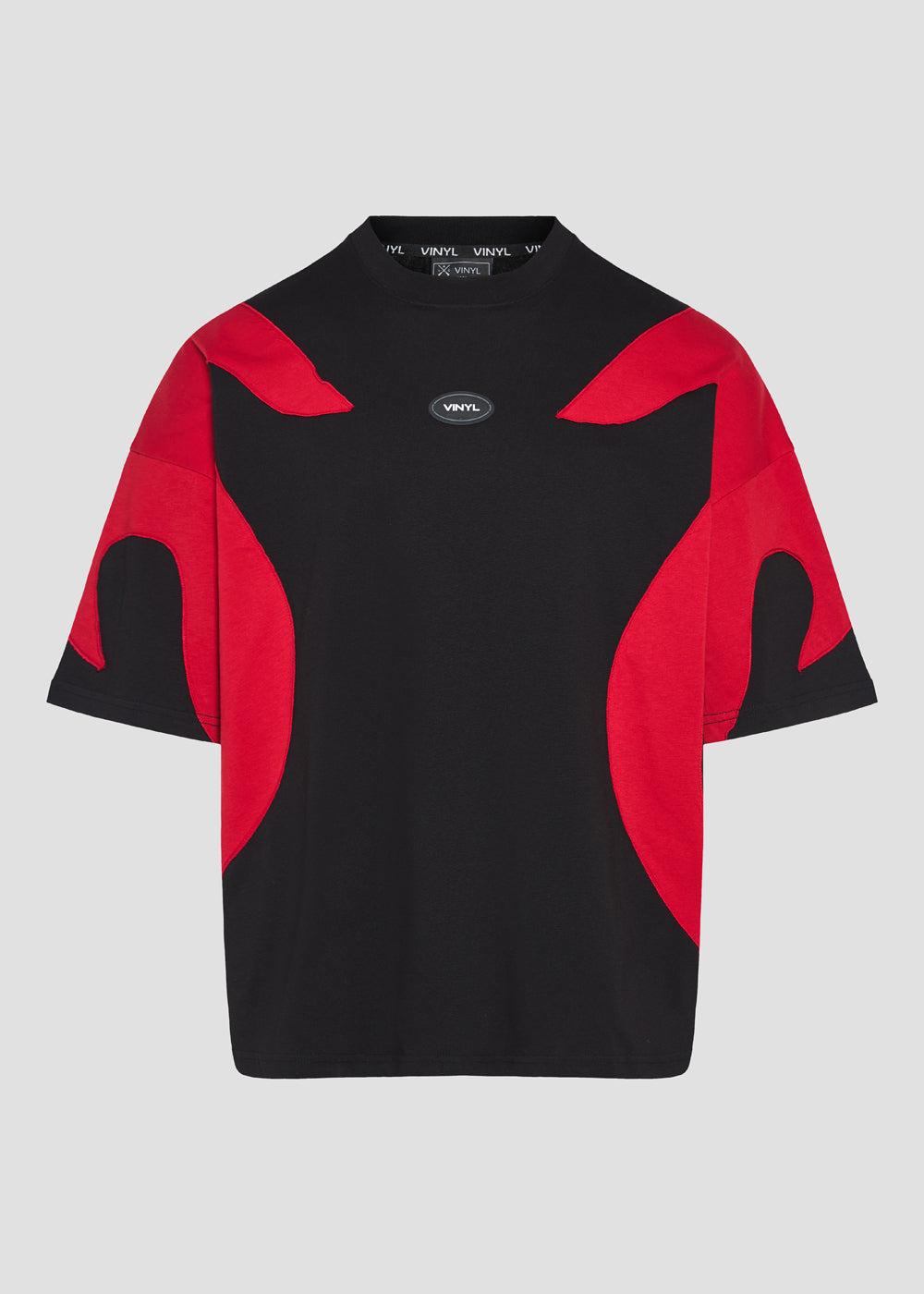 Momentum drift t-shirt black/red - oversized fit