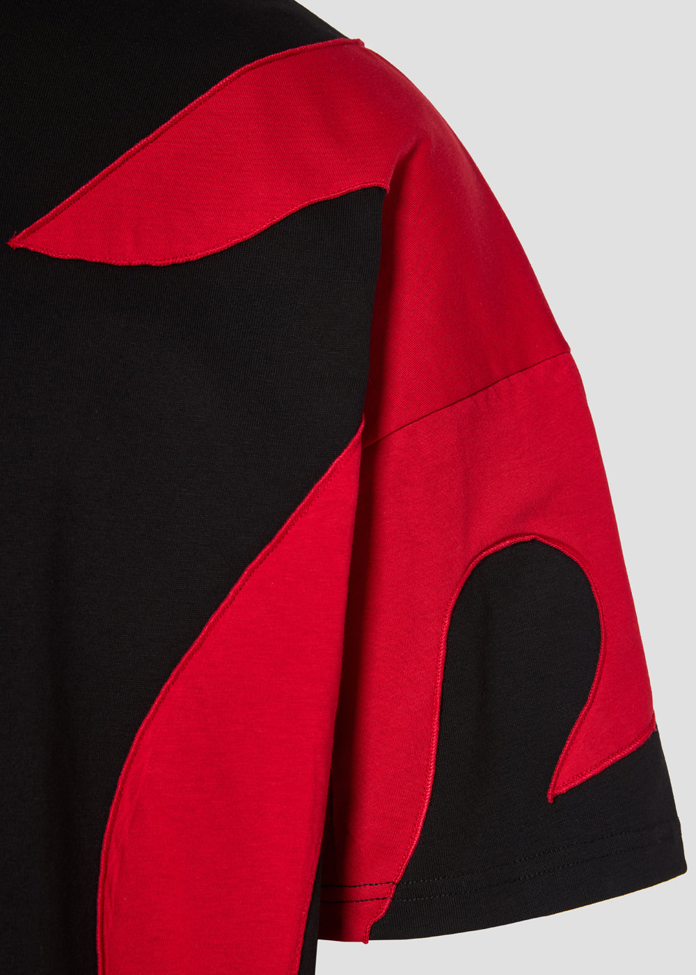 Momentum drift t-shirt black/red - oversized fit