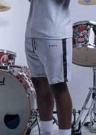 VINYL Βερμουδα με Τρεσα Γκρι - Shorts With Logo Tape