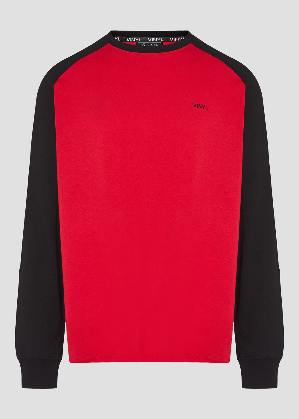 Core signal sweatshirt red/black - regular fit