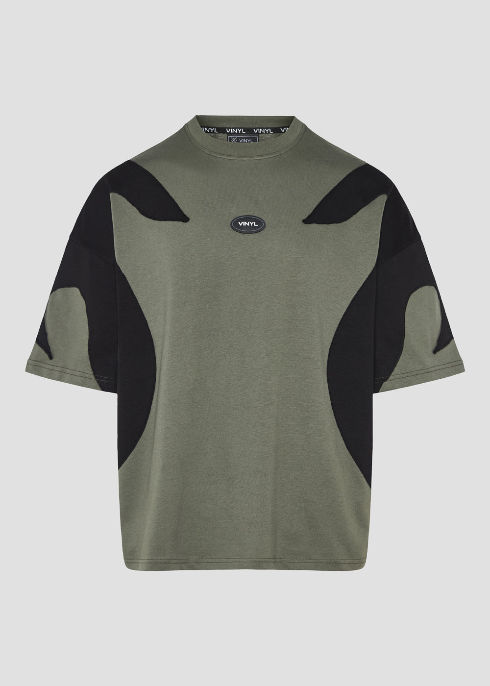 Momentum drift t-shirt khaki/black- oversized fit