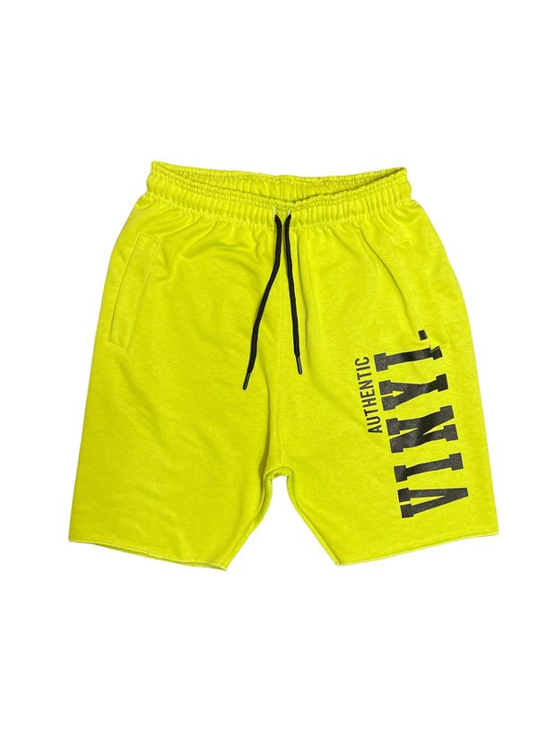 VINYL Βερμουδα με Τυπωμα Lime - Shorts With Logo