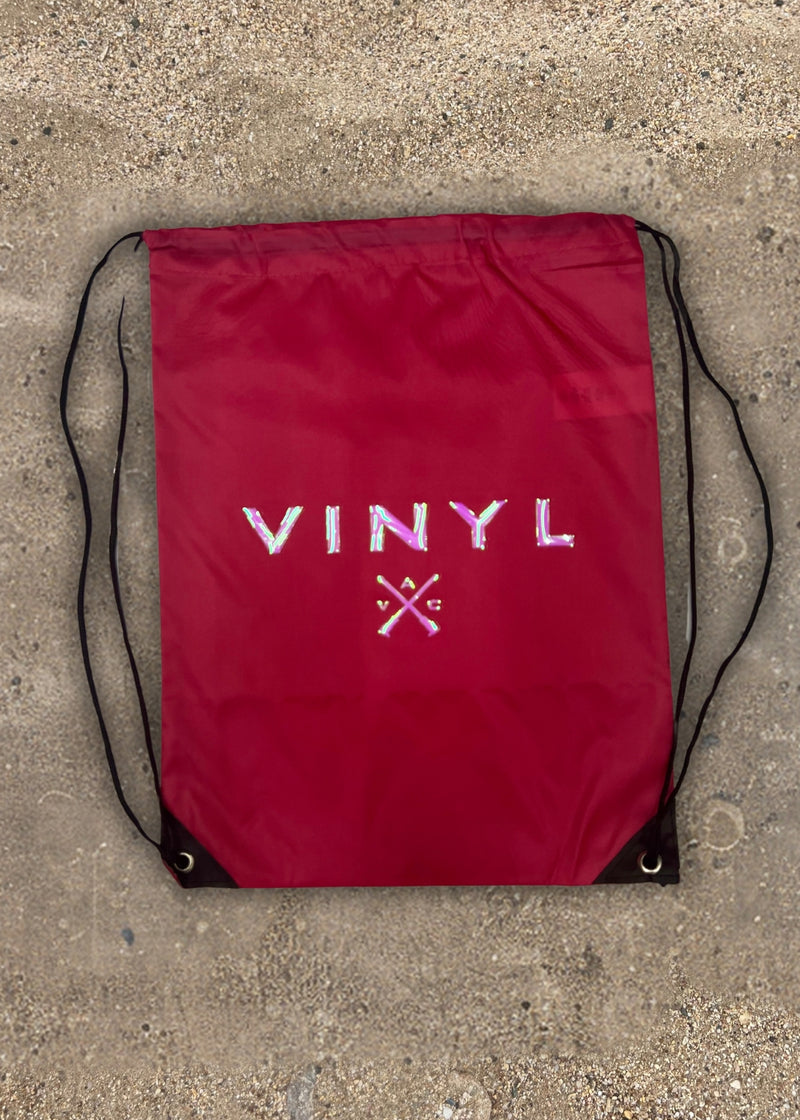 Vinyl gymsack φουξια με αναγλυφο ιριδιζον λογοτυπο