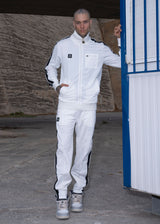 VINYL Zακέτα λευκή - Striped Track jacket