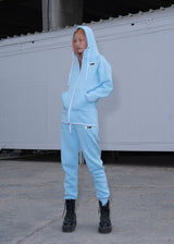 VINYL ΖΑΚΕΤΑ ΓΑΛΑΖΙΑ - LOGO CLASSIC HOODED FULL-ZIP