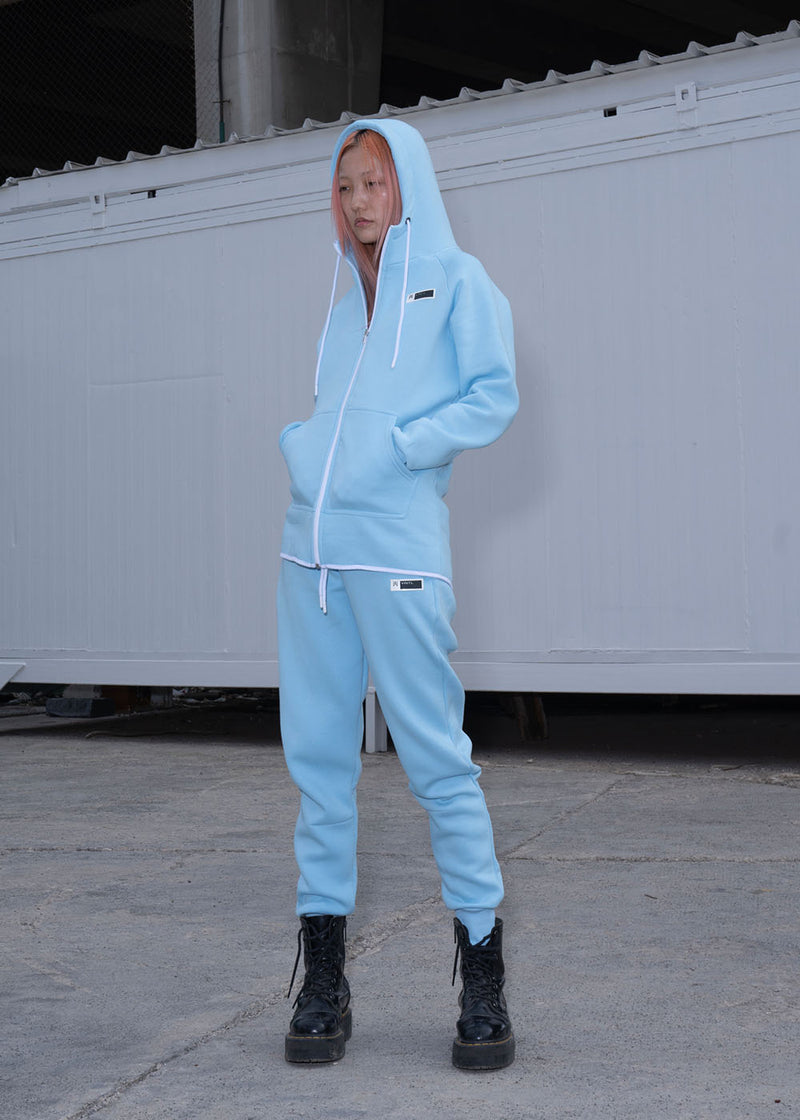 VINYL ΖΑΚΕΤΑ ΓΑΛΑΖΙΑ - LOGO CLASSIC HOODED FULL-ZIP