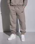Modern basic sweatpants stone grey