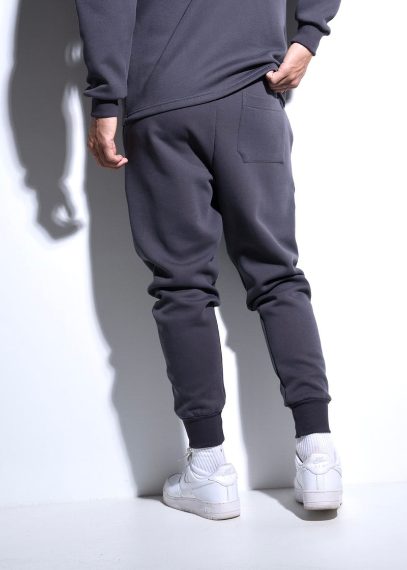 Vinyl φορμα γκρι cotton regular fit - essential sweatpant