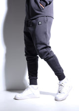 Vinyl φορμα γκρι cotton regular fit - essential sweatpant