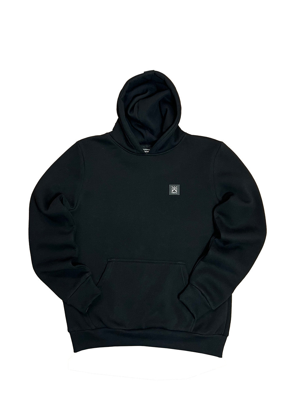 Vinyl φουτερ μαυρο με τυπωμα cotton regular fit ανδρικο