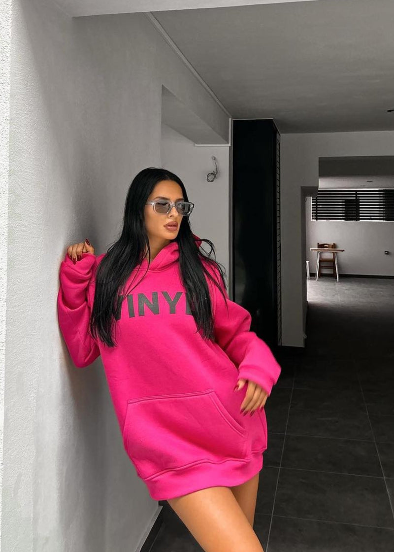 VINYL ΦΟΥΤΕΡ ΜΕ ΤΥΠΩΜΑ ΦΟΥΞΙΑ - GRAPHIC POPOVER HOODIE