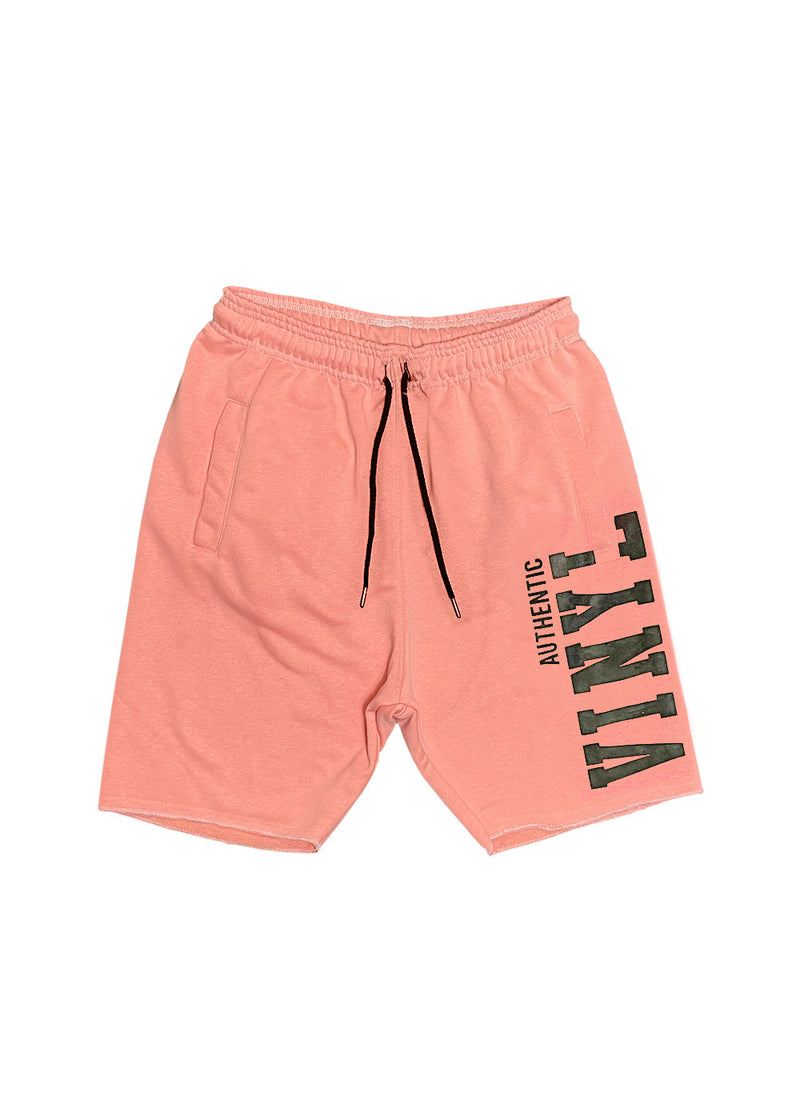 VINYL Βερμουδα με Τυπωμα Σομον Ροζ - Shorts With Logo