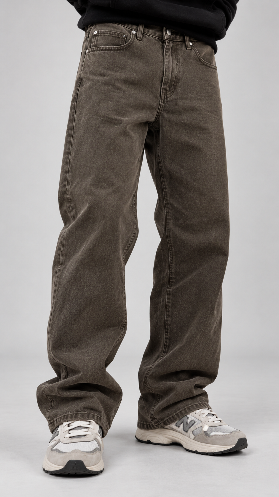 Straight fit jeans Brown