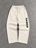 Classic printed pants white