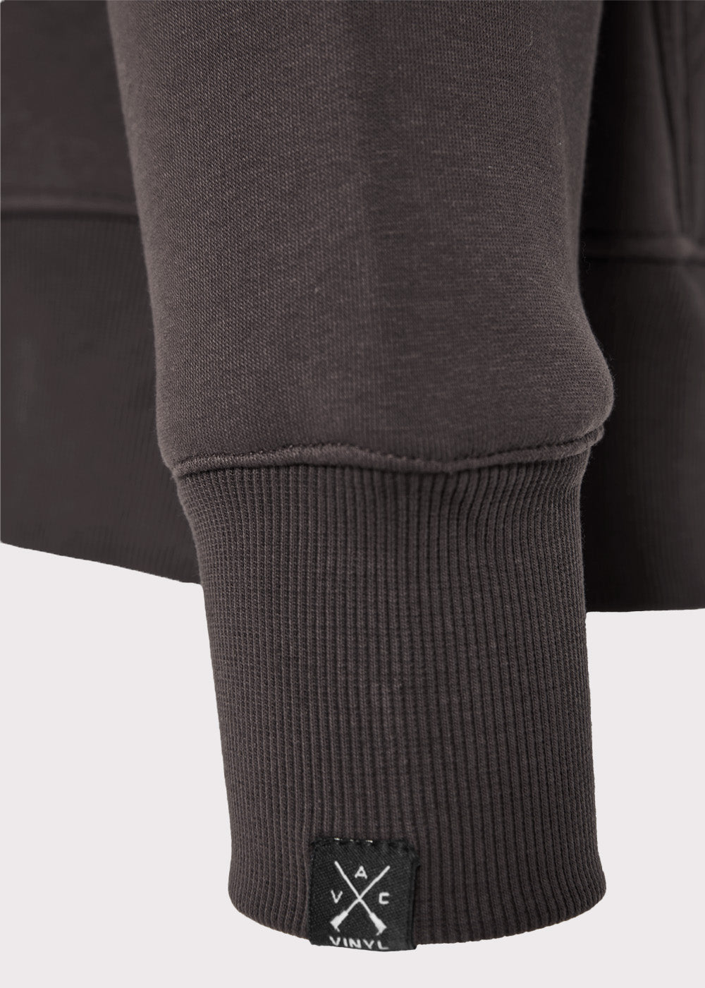 Vinyl ζακετα γκρι με ριπ τελειωμα cotton oversized - off duty zip hoodie