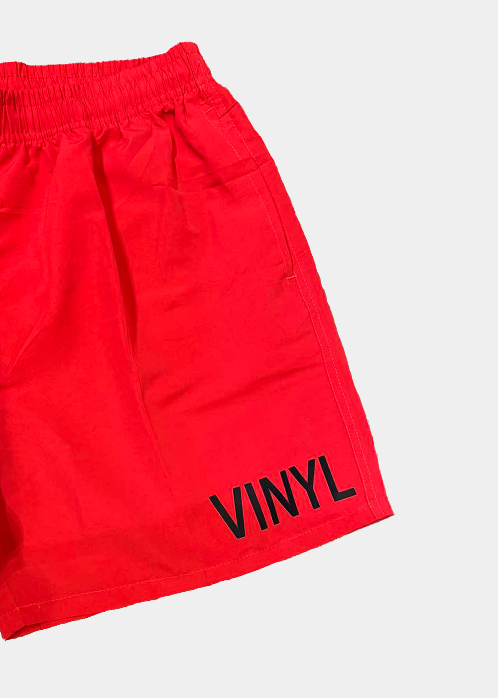 Vinyl μαγιο κοκκινο - minimal logo midi swim boxer
