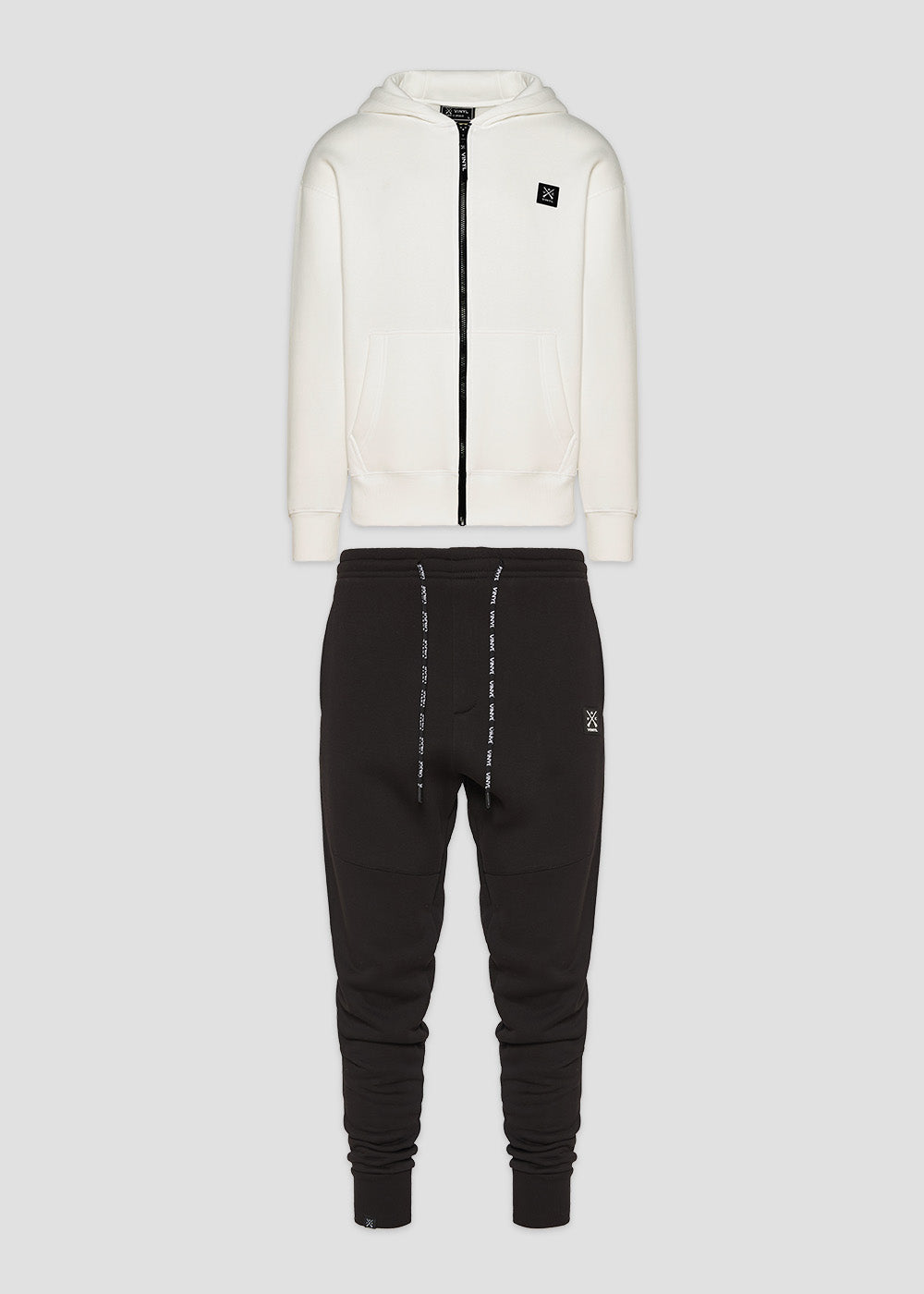 Vinyl σετ ζακετα και φορμα - off duty white and black set