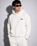 Modern basic hoodie white
