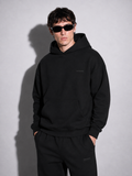Modern basic hoodie black