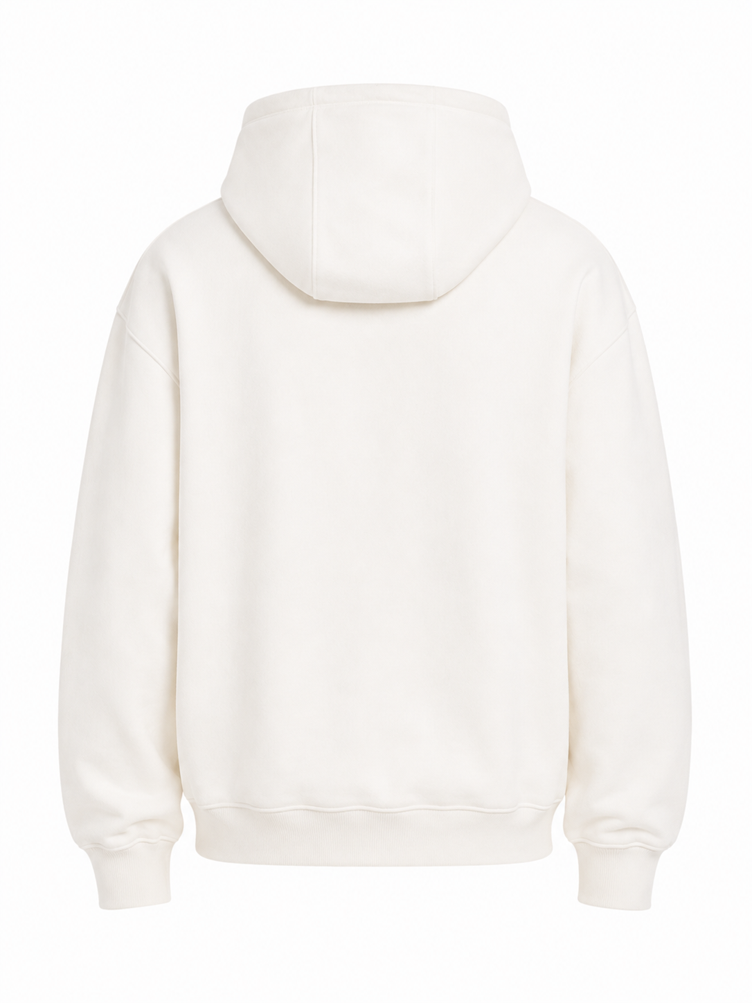 Modern basic hoodie white
