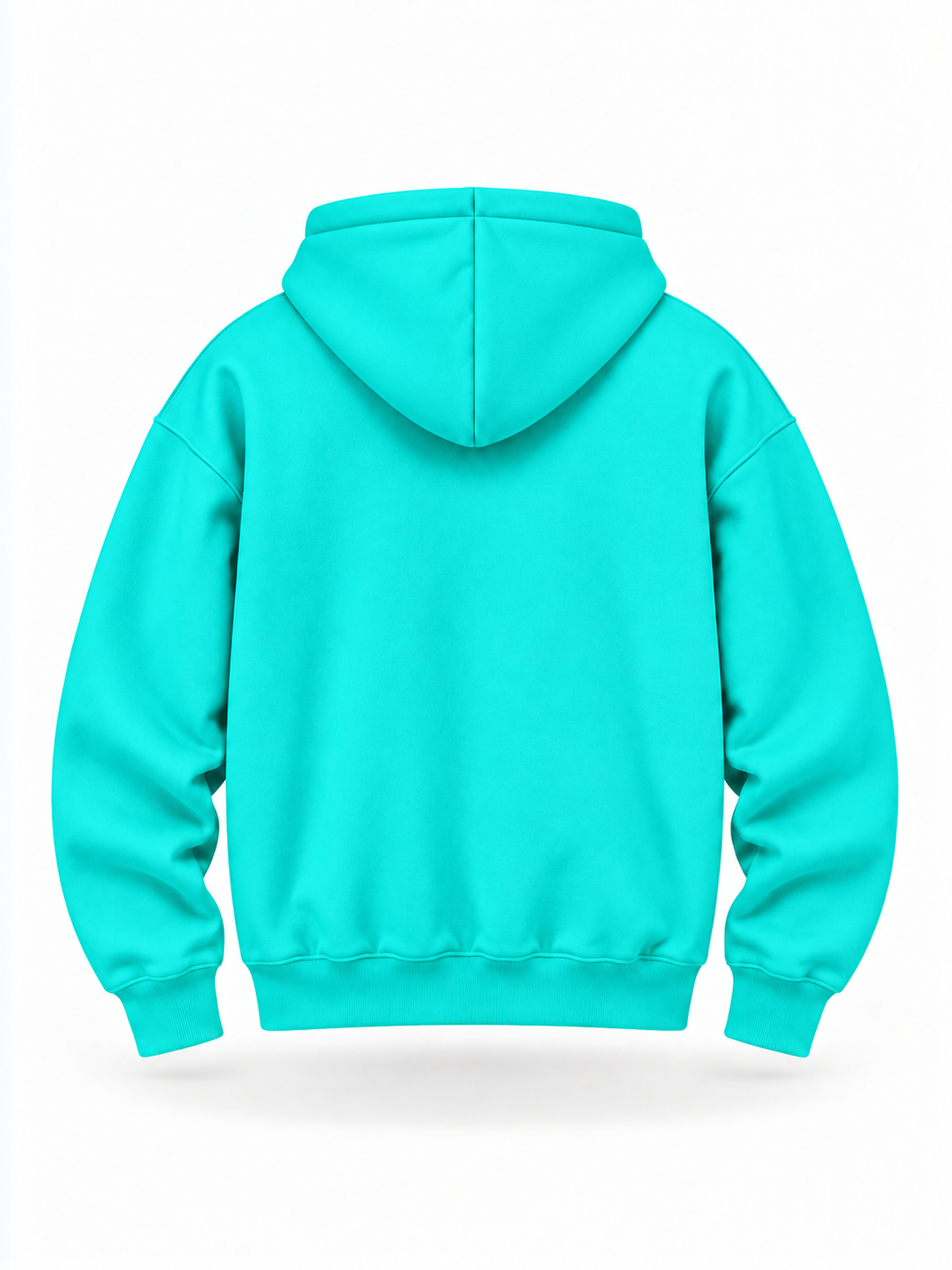Urban zipped hoodie mint green