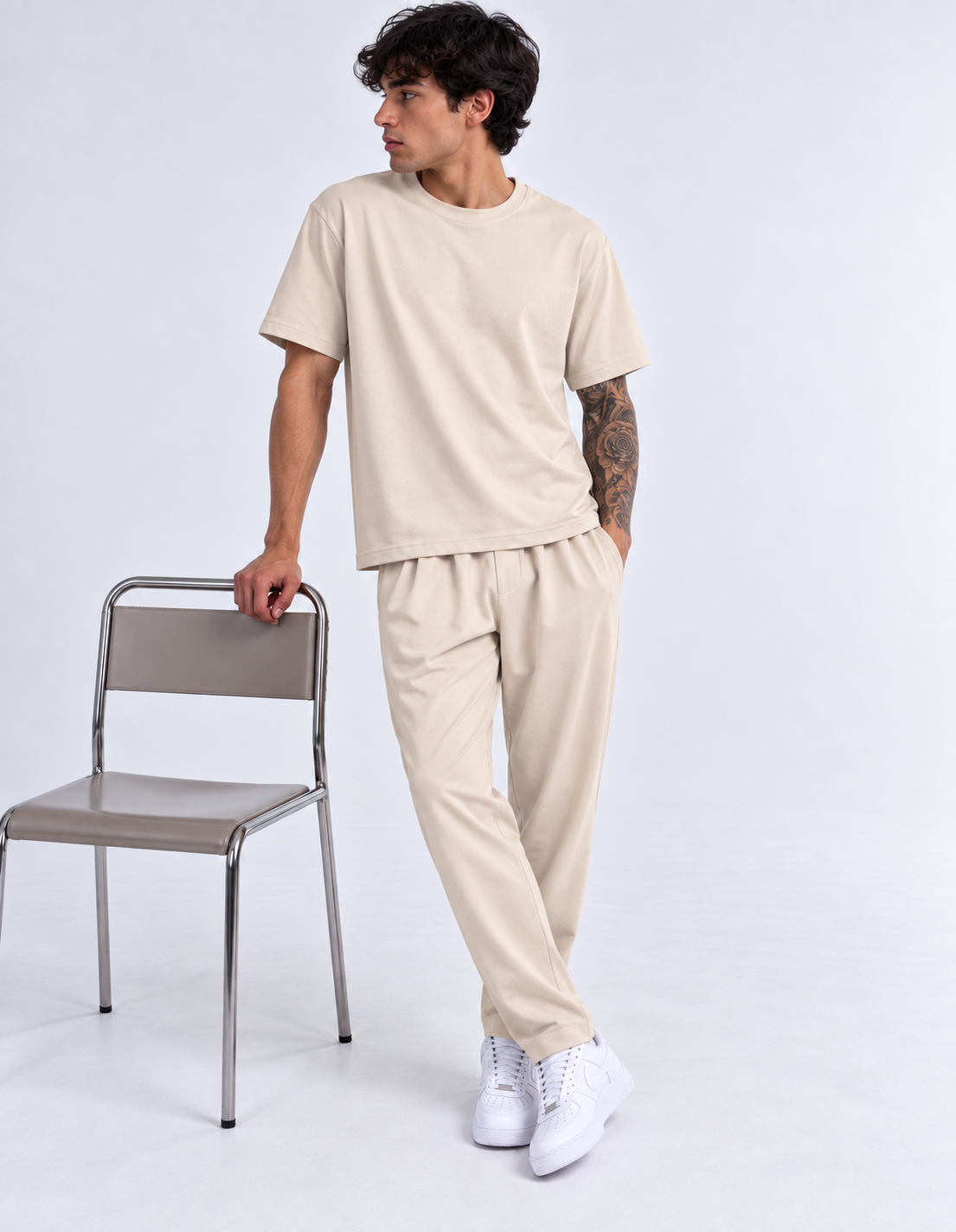 Relaxed Premium t-shirt beige