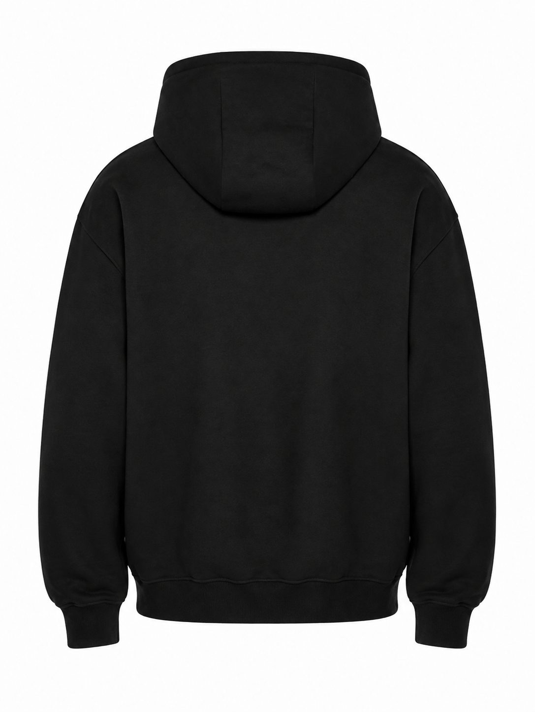 Modern basic hoodie black