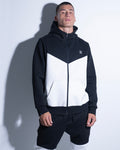 Vinyl technical sweatshirt white/black polyester regular fit men's