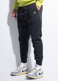 Vinyl φορμα μαυρη cotton regular fit - essential sweatpant