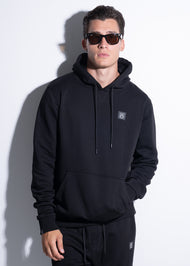 Vinyl φουτερ μαυρο cotton χωρις χνουδι regular fit - classic popover hoodie