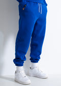 Vinyl blue jumpsuit with embroidery cotton regular fit - needlecraft logo pants