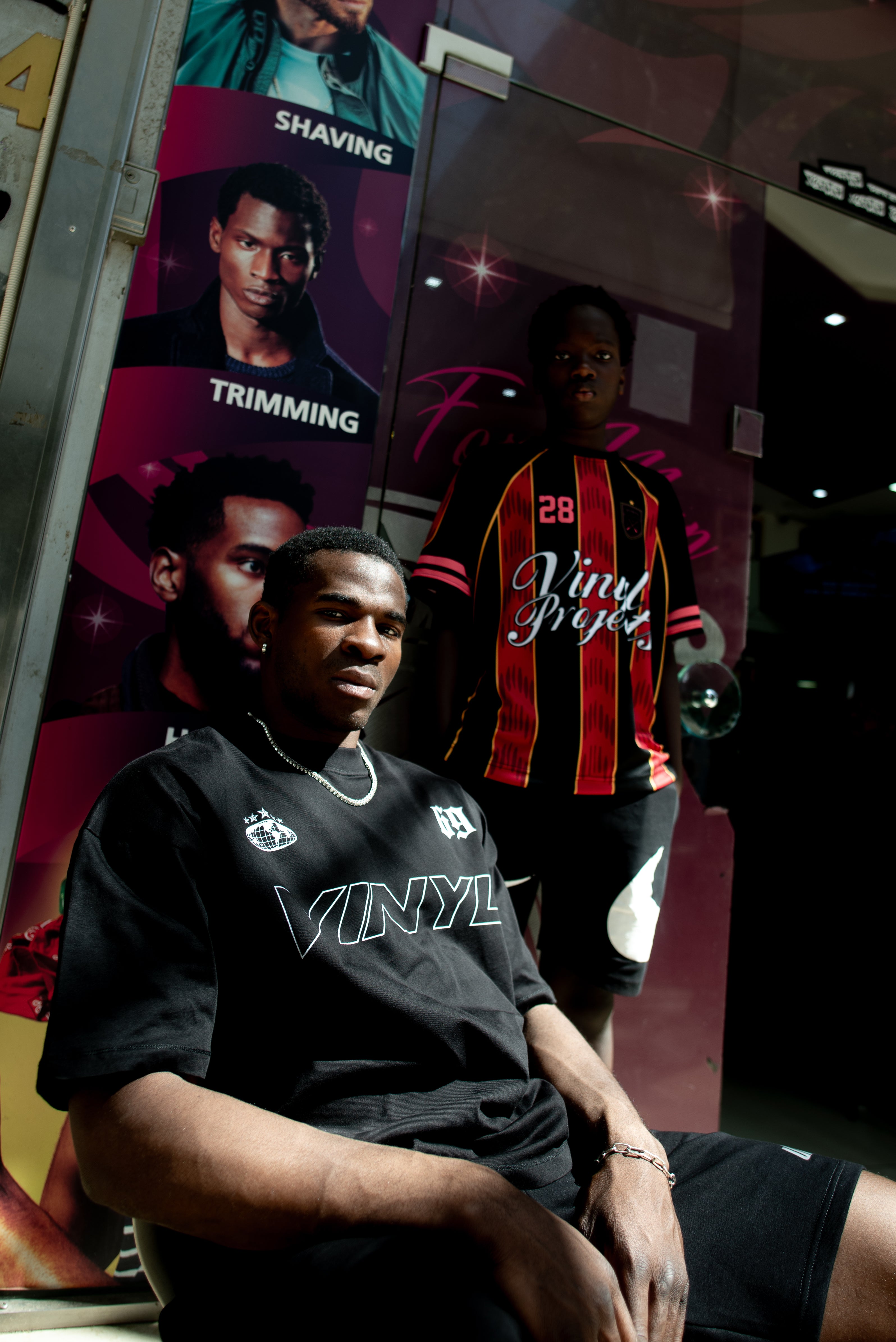 Flow district t-shirt black - oversized fit