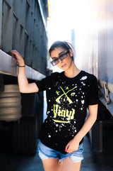 VINYL Μπλουζα με Τυπωμα Μαυρη - Big Logo T-shirt