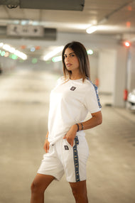 VINYL Μπλουζα με Τρεσα Λευκη - T-Shirt With Logo Tape