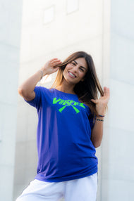 VINYL Μπλουζα με Τυπωμα Μωβ - Big Logo T-Shirt