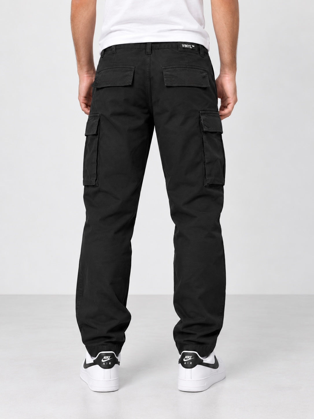 Essential cargo pants black