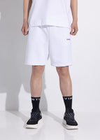 Vinyl βερμουδα με κεντημα λευκη cotton regular fit - needlecraft logo shorts