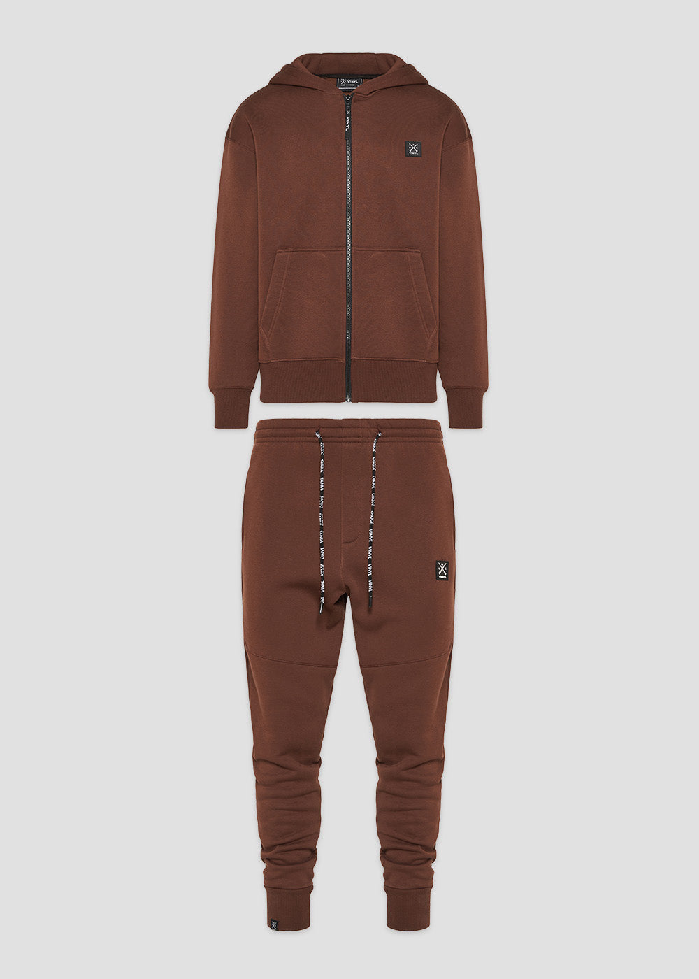 Vinyl σετ ζακετα και φορμα - off duty brown set