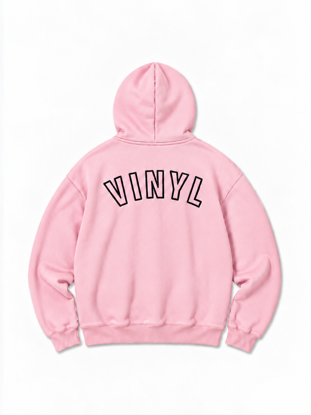 Graphic zipped hoodie pink woman