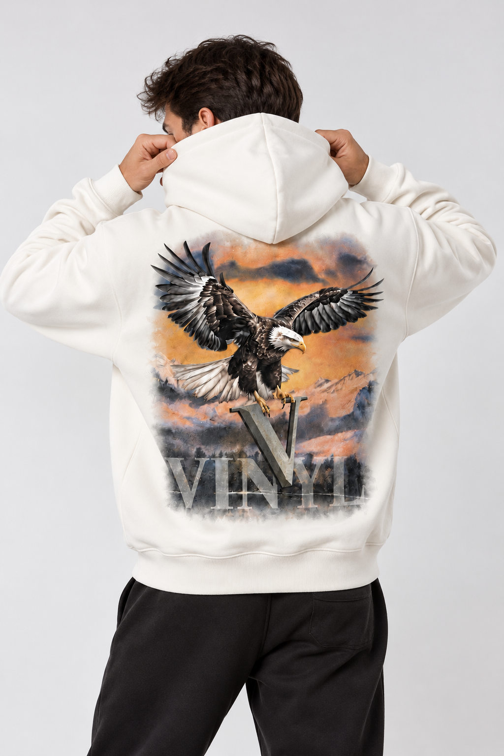 Eagle hoodie white