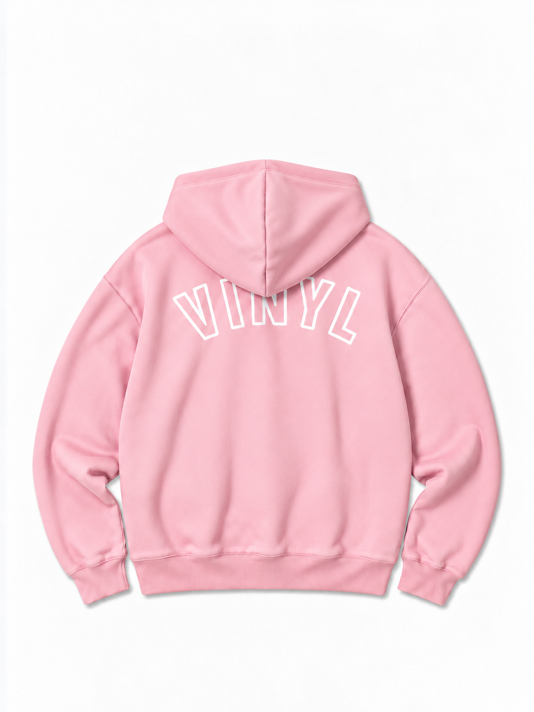 Graphic zipped hoodie pink woman