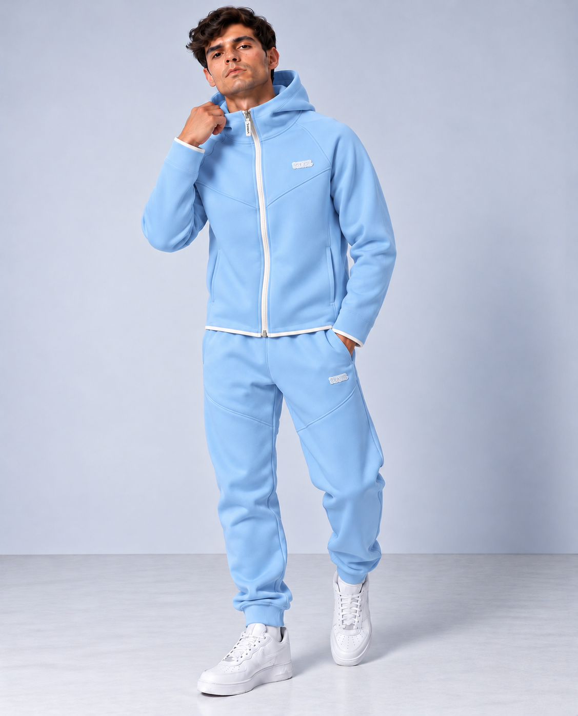 Soft-Tech Zip Hoodie baby blue