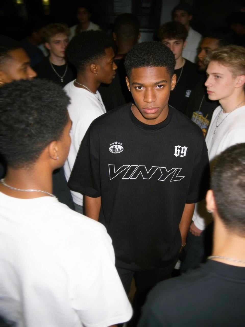 Flow district t-shirt black - oversized fit