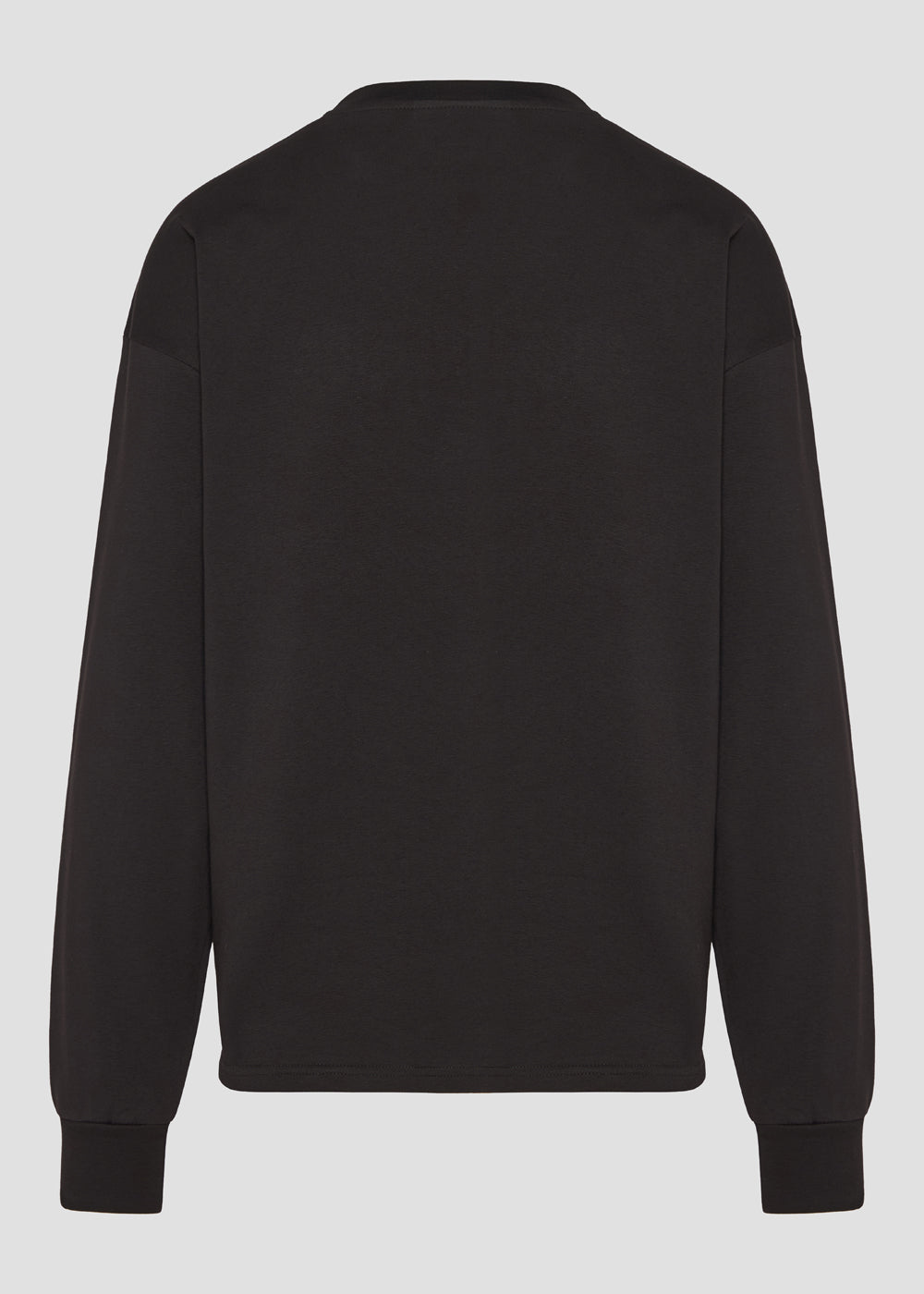 Vinyl μπλουζα μαυρη με τυπωμα cotton overzised - lounge luxe tee
