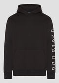 Vinyl sweatshirt black with print cotton regular fit - iconic sleeve hoodie