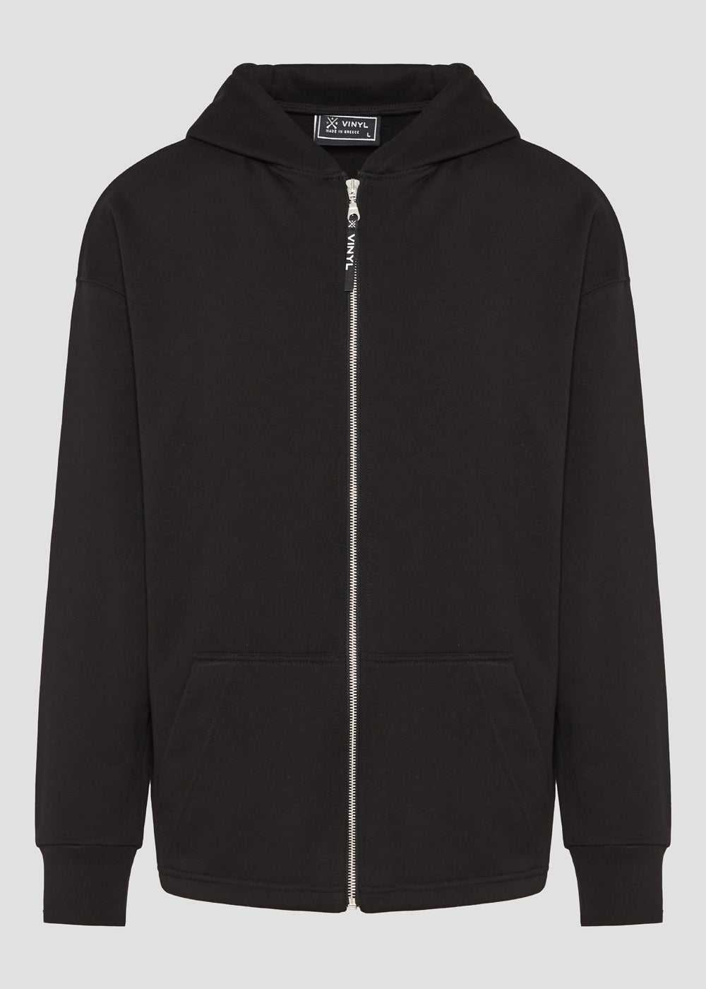 Vinyl ζακετα μαυρη premium cotton oversized - signature move jacket