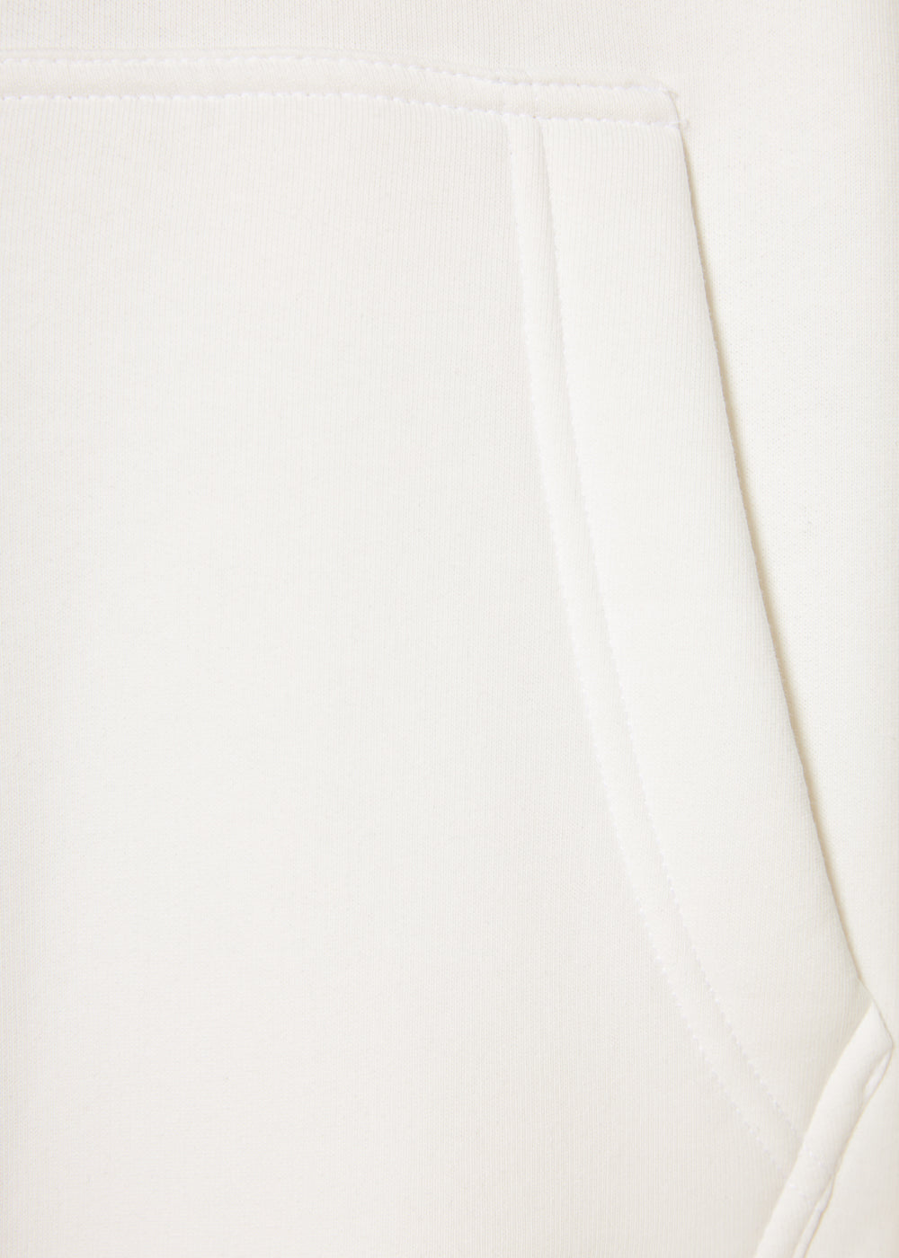 Vinyl ζακετα λευκη με ριπ τελειωμα cotton oversized - off duty zip hoodie