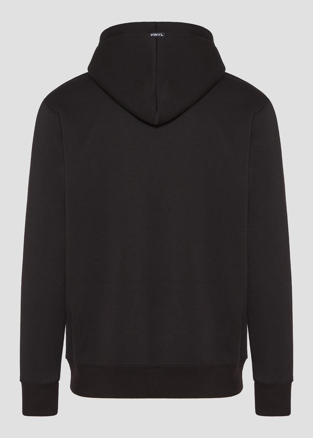 Vinyl φουτερ μαυρο με patch cotton regular fit - puff teddy hoodie